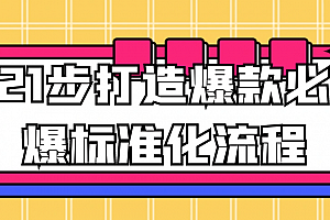 21步打造爆款必爆标准化流程