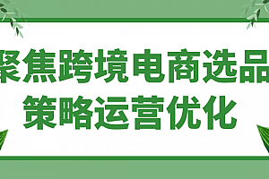 聚焦跨境电商选品策略运营优化
