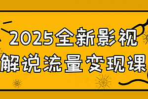 2025全新影视解说流量变现课